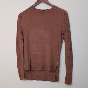Theory Rose Perforated Sweater, Size P